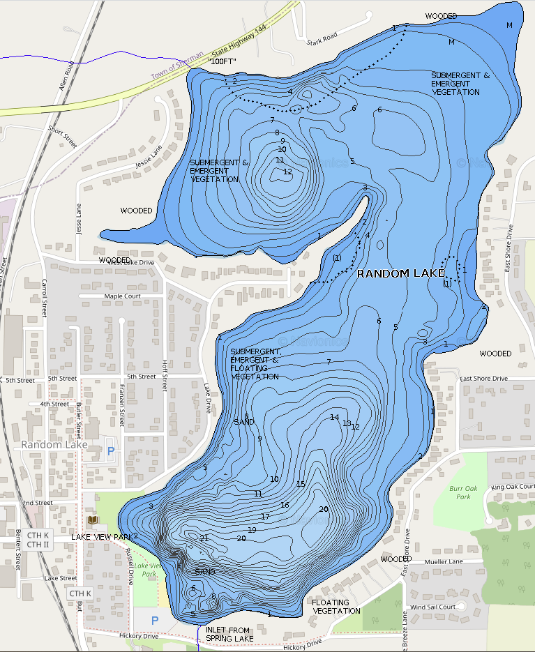 lake map